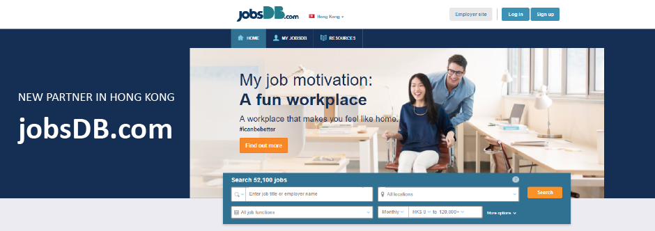 jobsDB Hong Kong Joins The Network