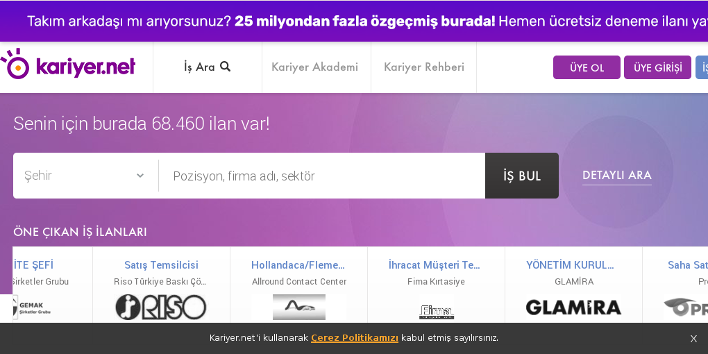 kariyer net recruitment turkey the network member profile